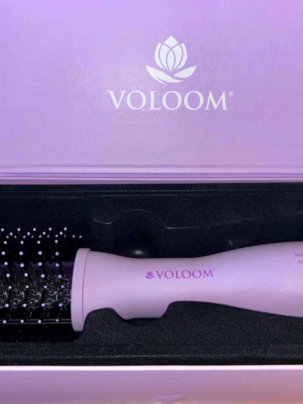 VOLOOM Lavender Hot Air Styling Brush for Women